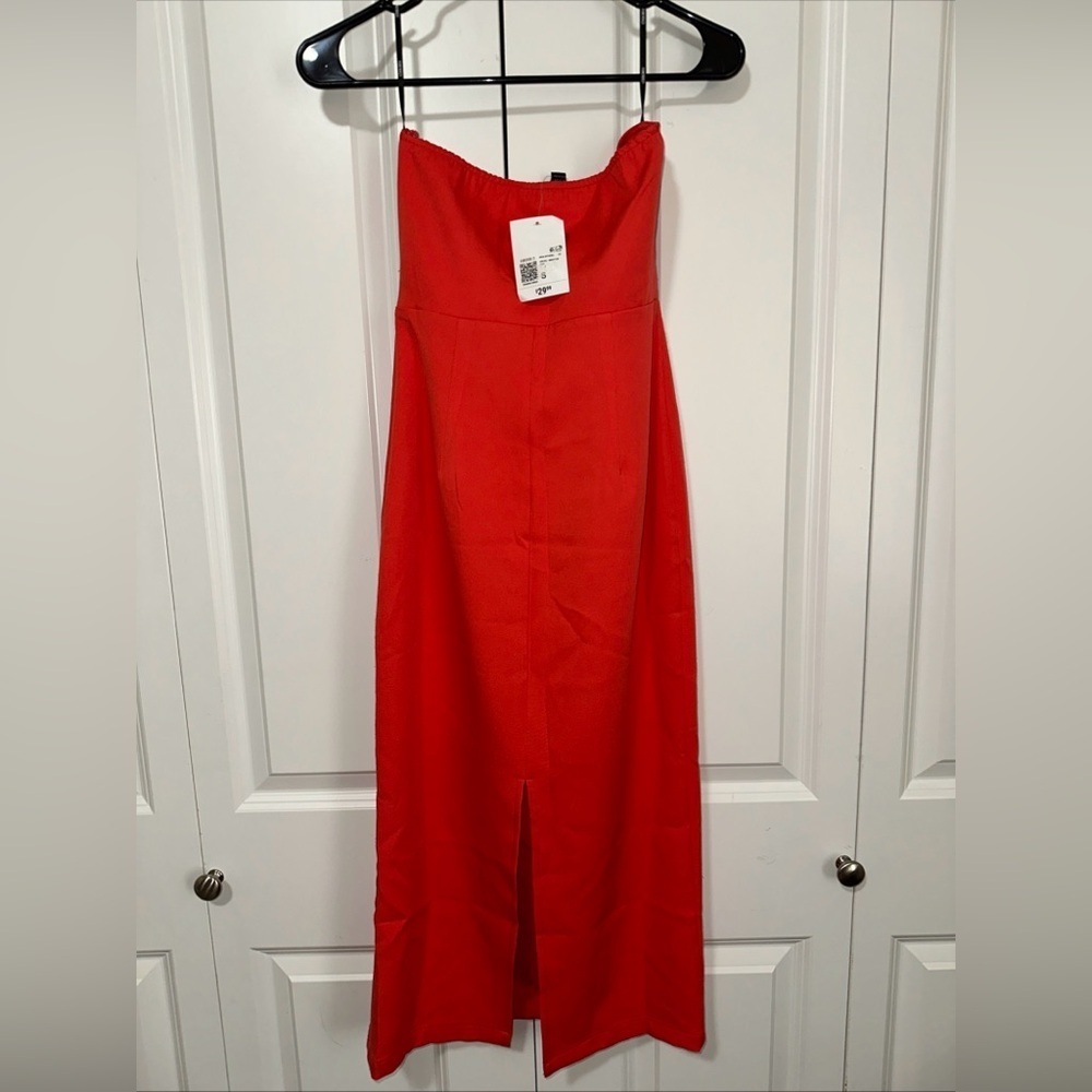 Forever 21 Lightweight Strapless Bodycon Midi Dress S NWT - Picture 4 of 4